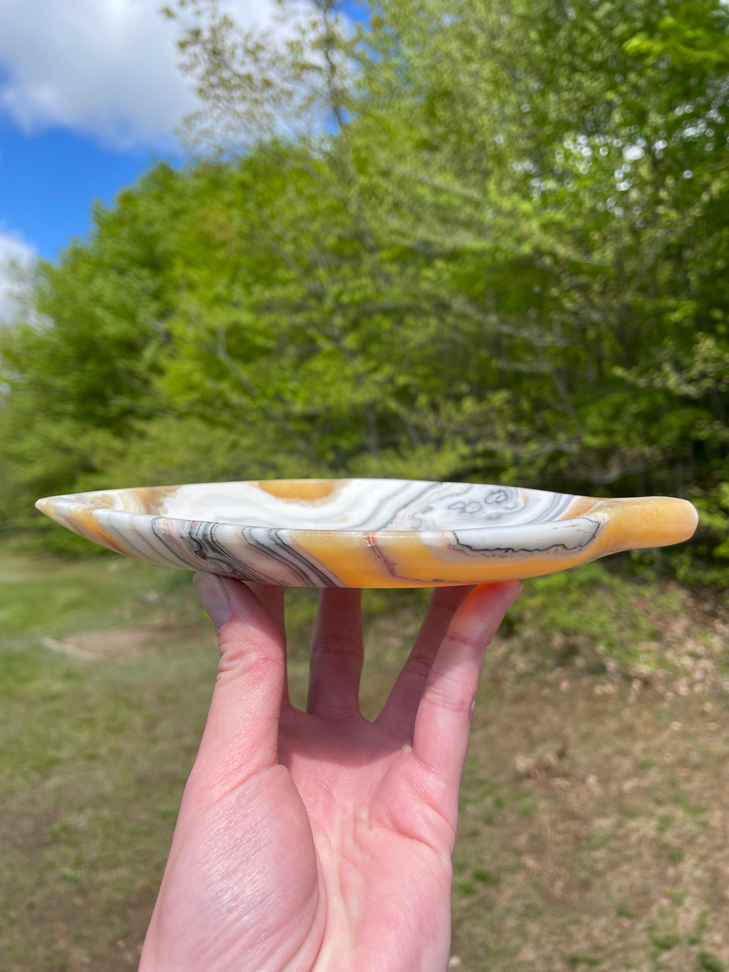 Mexican Onyx Leaf Plate