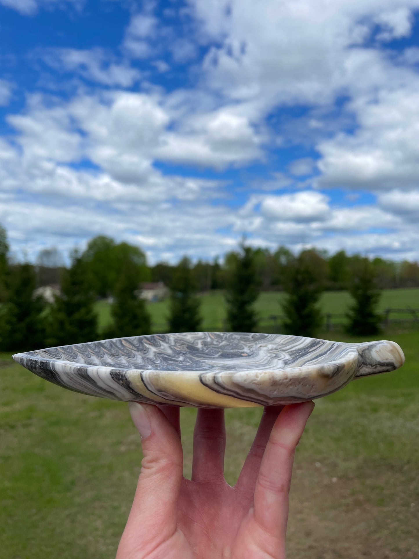 Mexican Onyx Leaf Plate