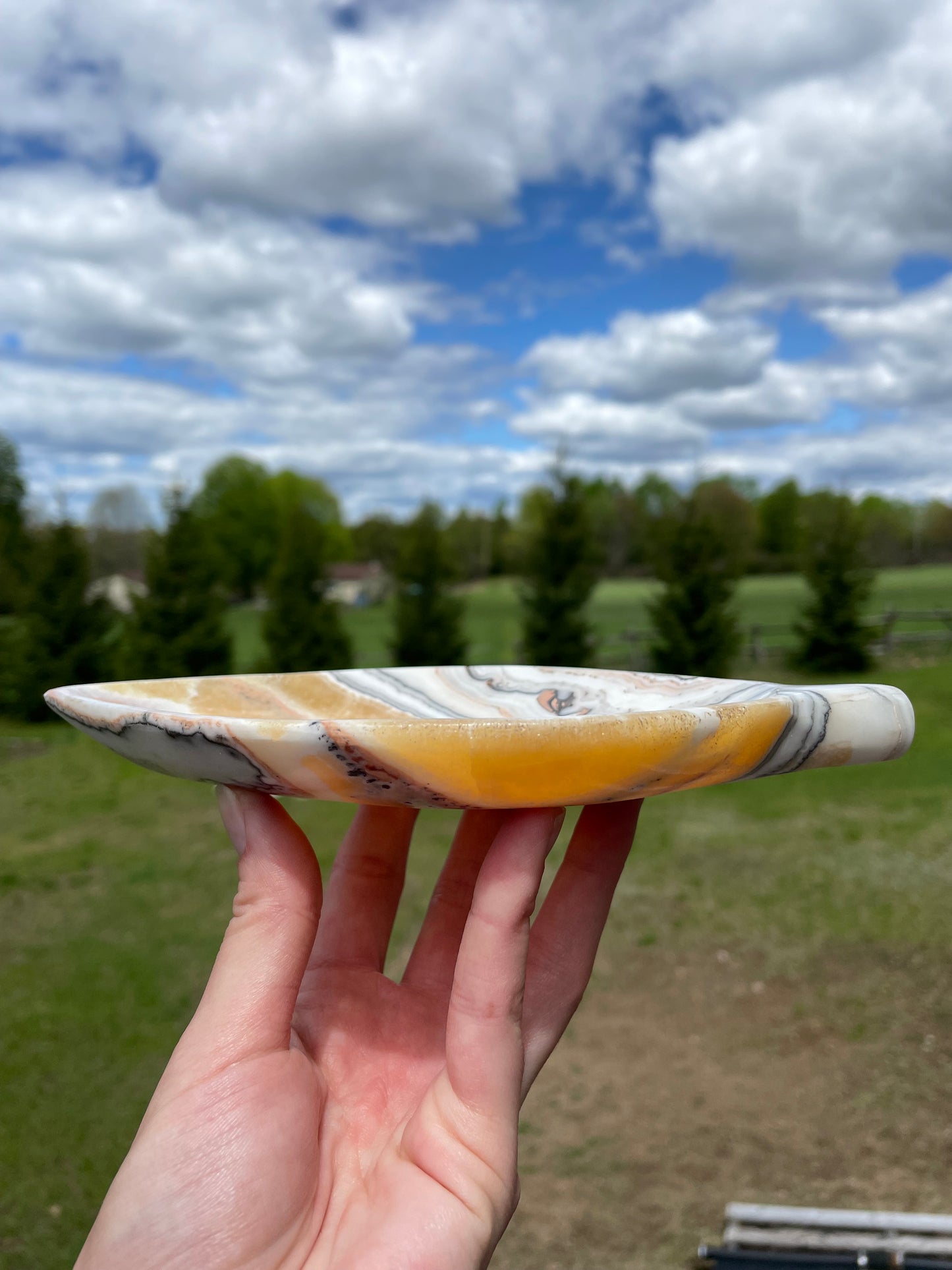Mexican Onyx Leaf Plate