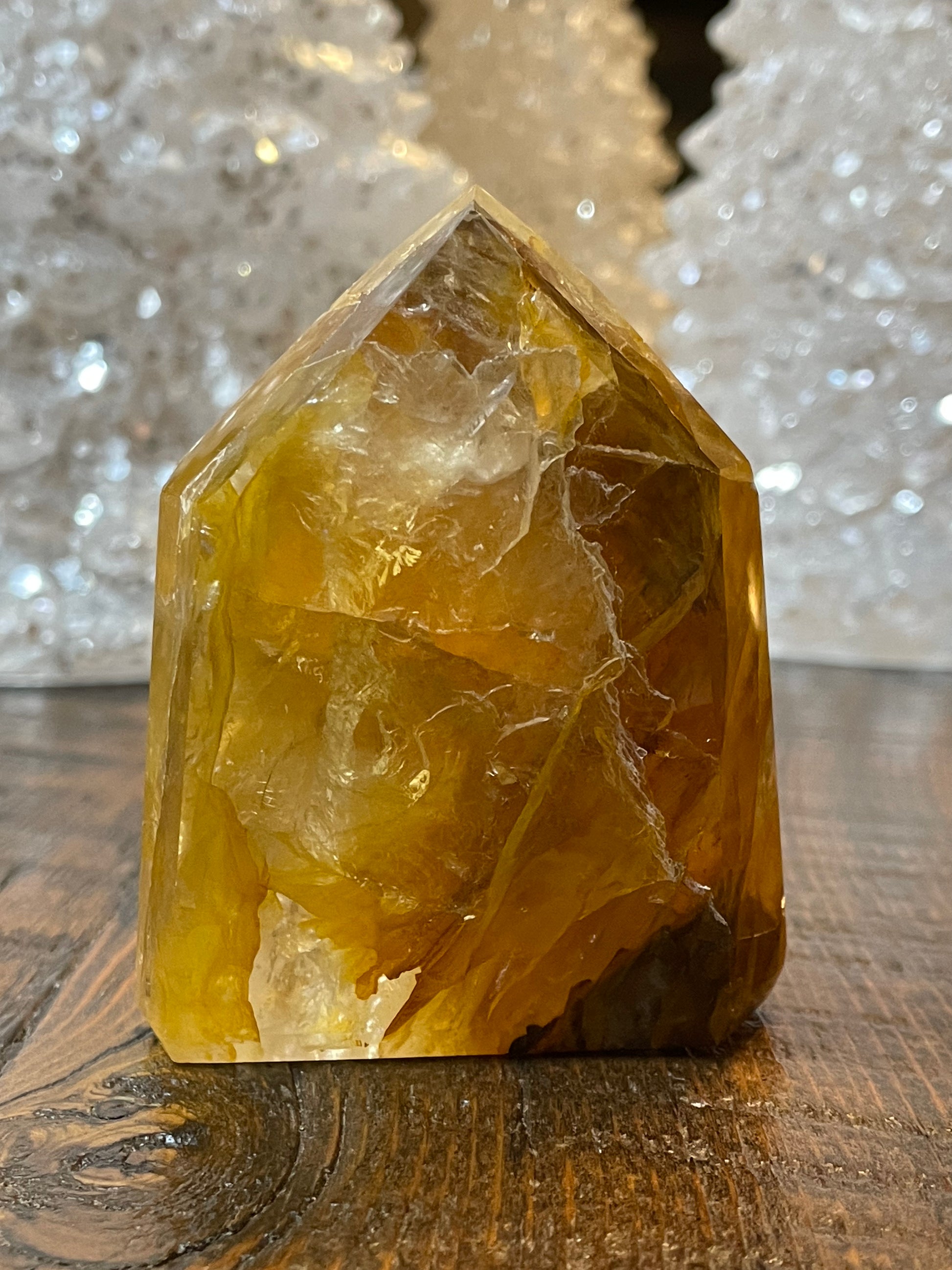Exquisite Golden Healer Quartz of fine quality, emanating warmth and clarity in a pristine crystal specimen.
