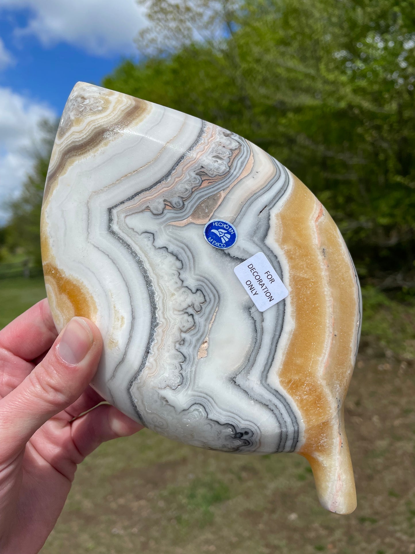 Mexican Onyx Leaf Plate
