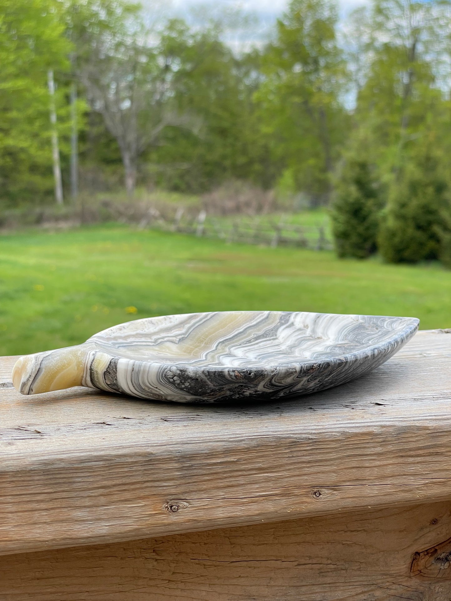 Mexican Onyx Leaf Plate