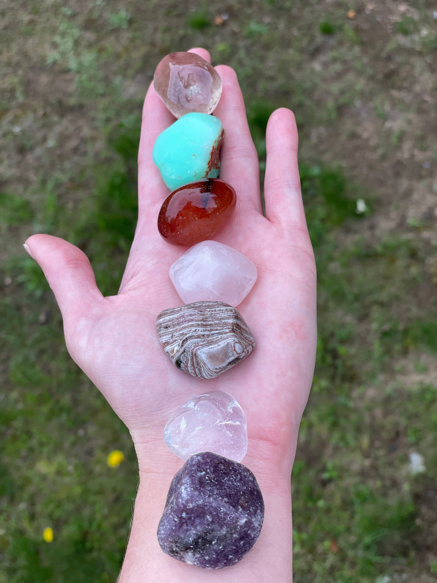 Chakra Set with Selenite Bar