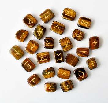 Tiger Eye Rune Set (Creativity  and Longevity)
