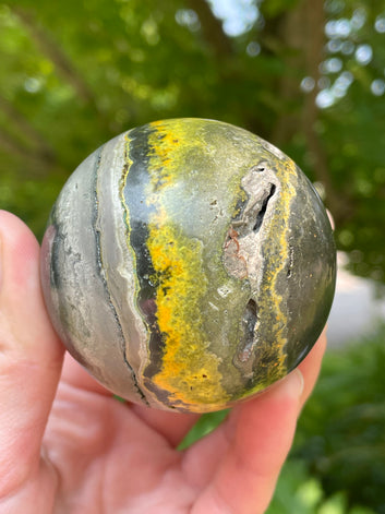 Bumblebee Jasper Sphere