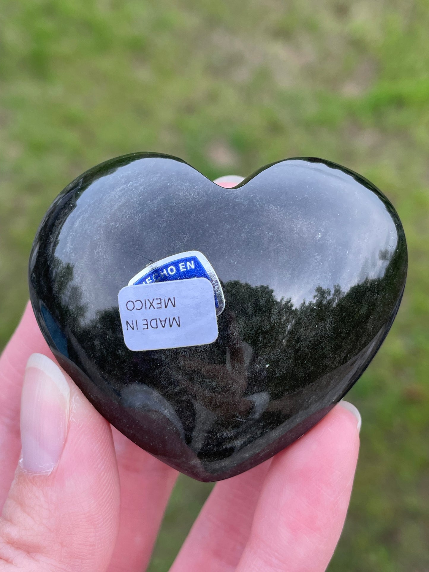 Gold Sheen Obsidian Heart