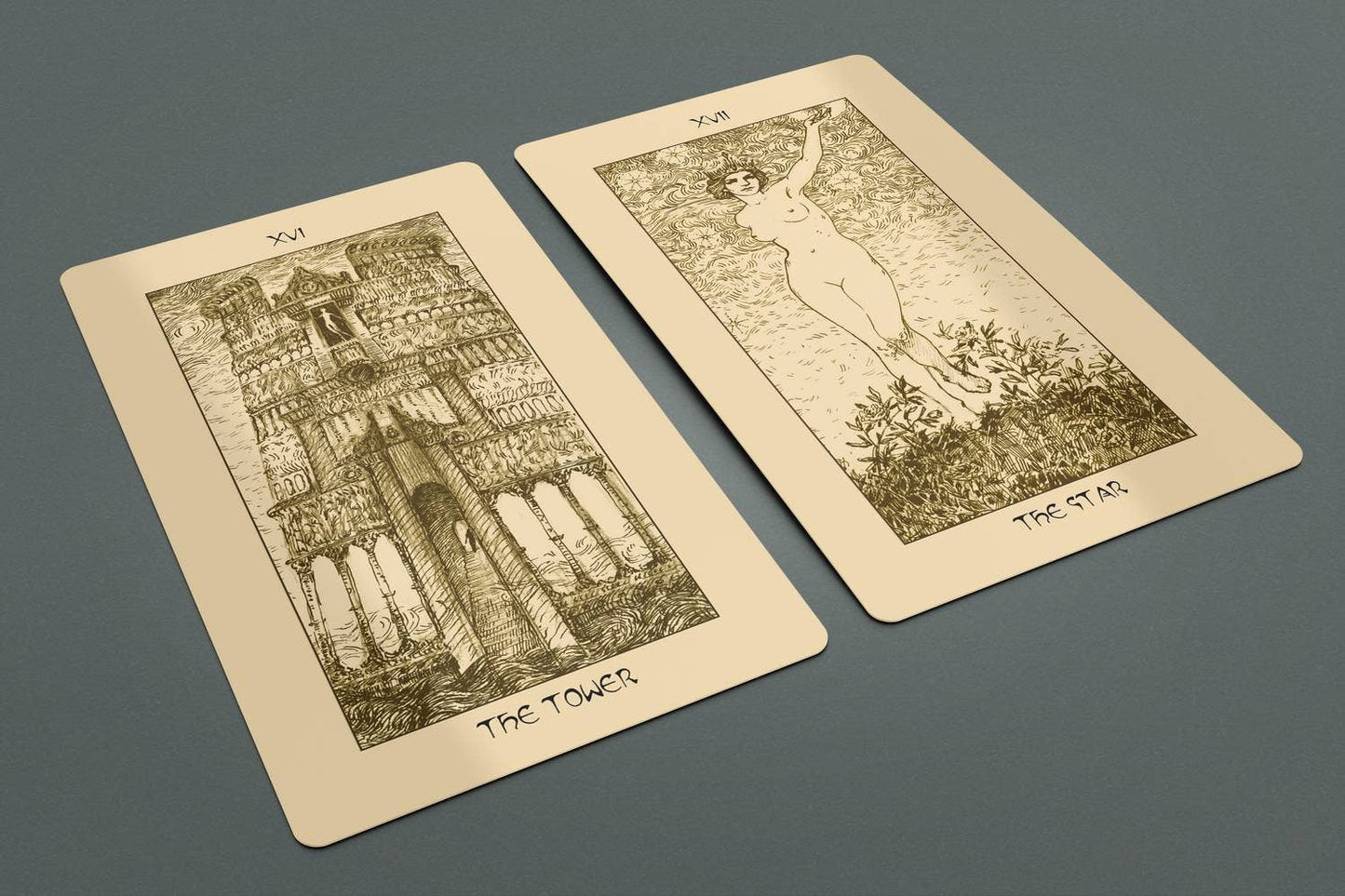 Dark Synevyr | Regal Shadow Tarot 78-2 Extra Cards Deck Standard