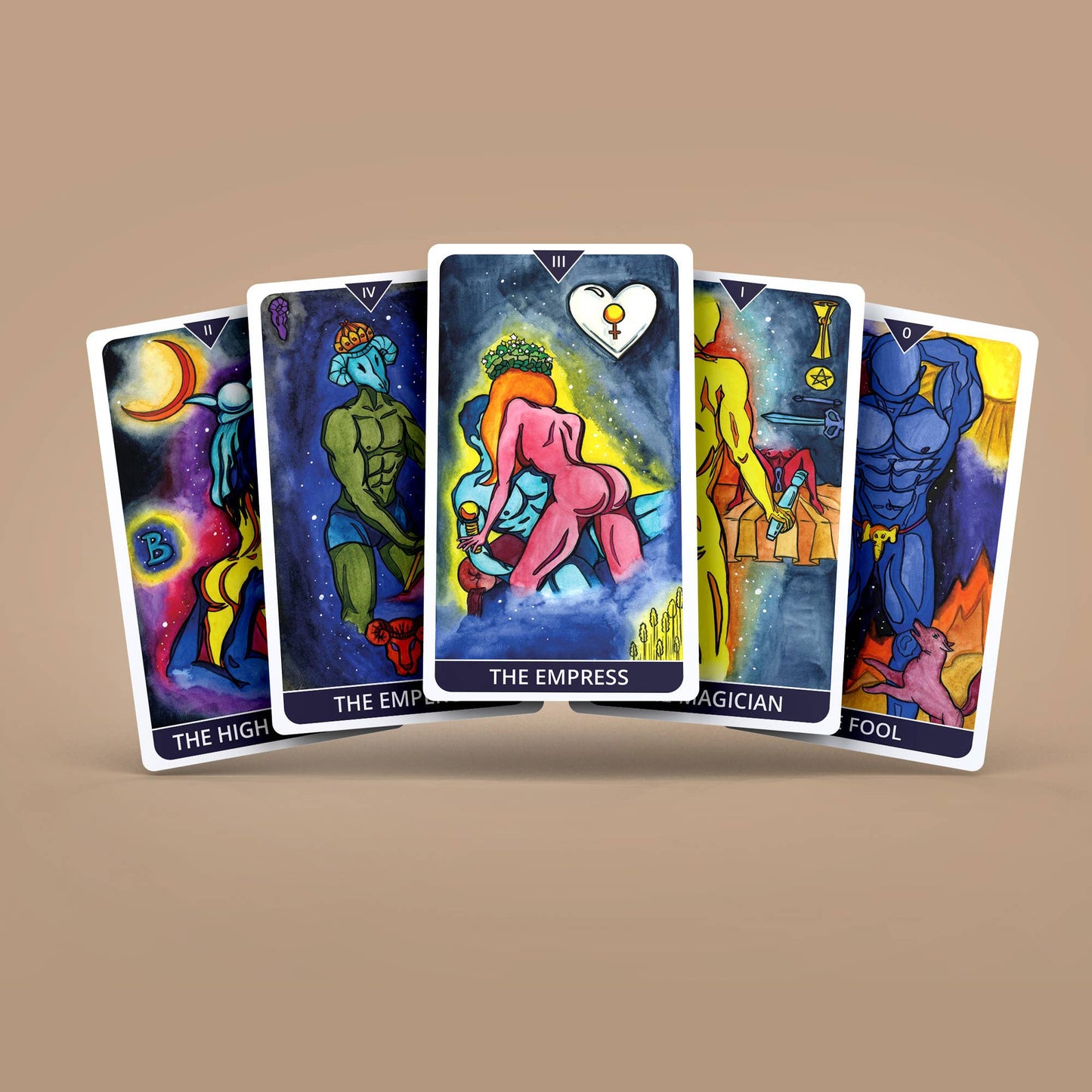 Dark Synevyr | Earthly Delight Tarot 78+2 Extra Cards Deck