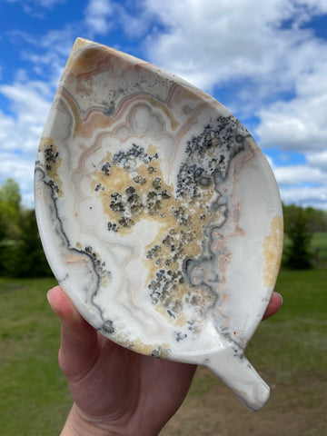 Mexican Onyx Leaf Plate