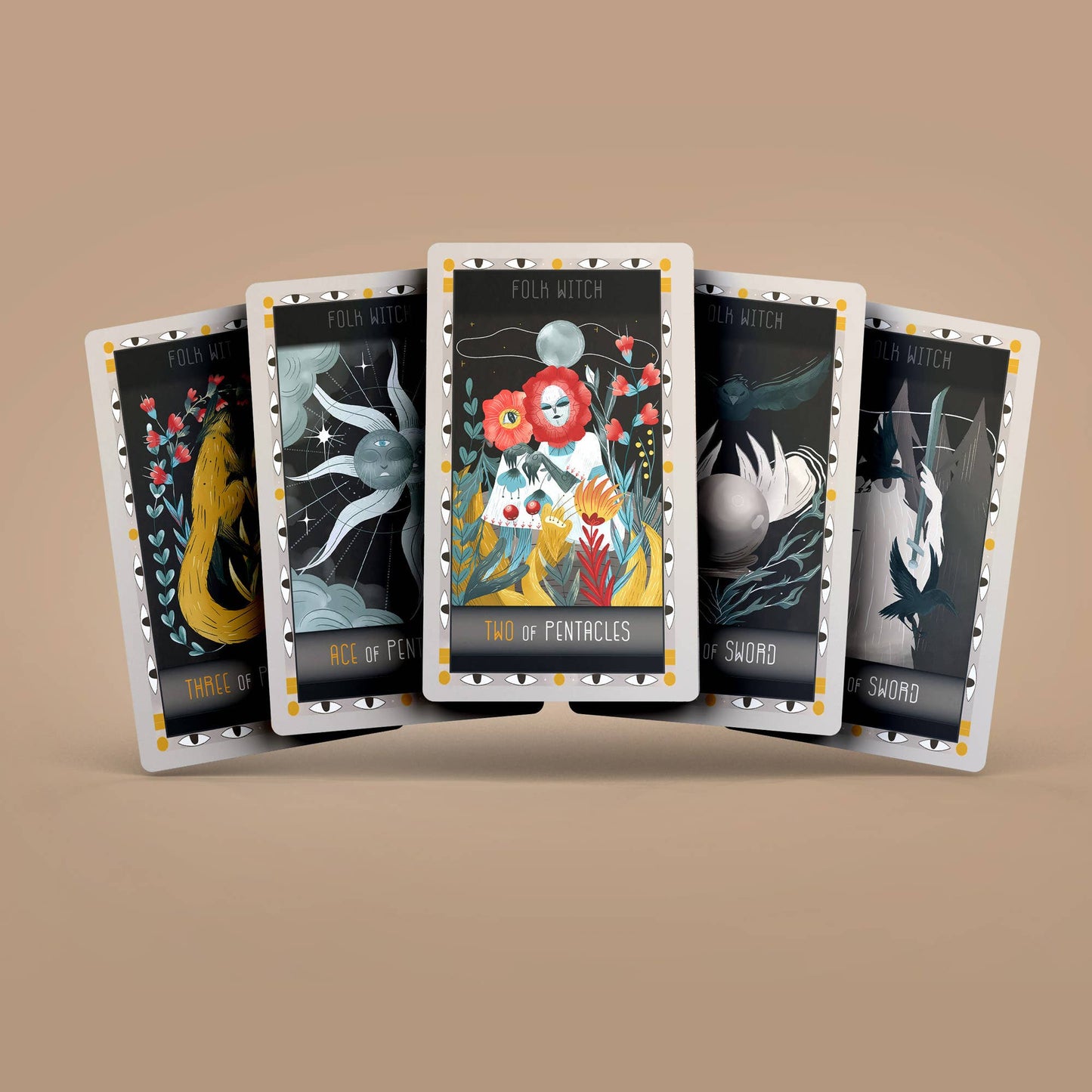 Dark Synevyr | Witch Folk Tarot 78+2 Extra Cards Deck