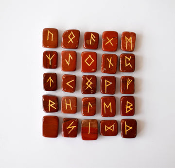 Red Jasper Rune Set (Breaking Addictions and Trust)