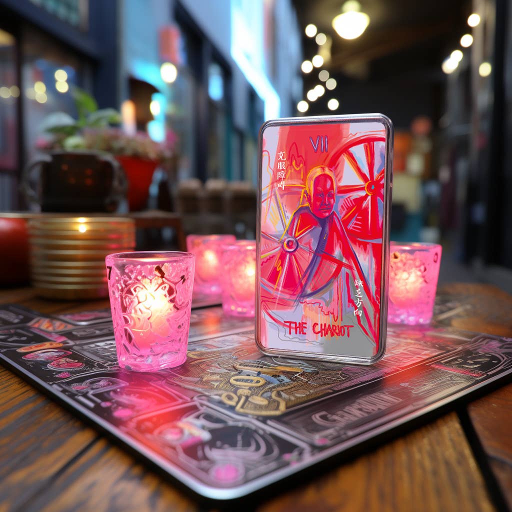 Dark Synevyr | Neon Tarot 78 Cards Deck