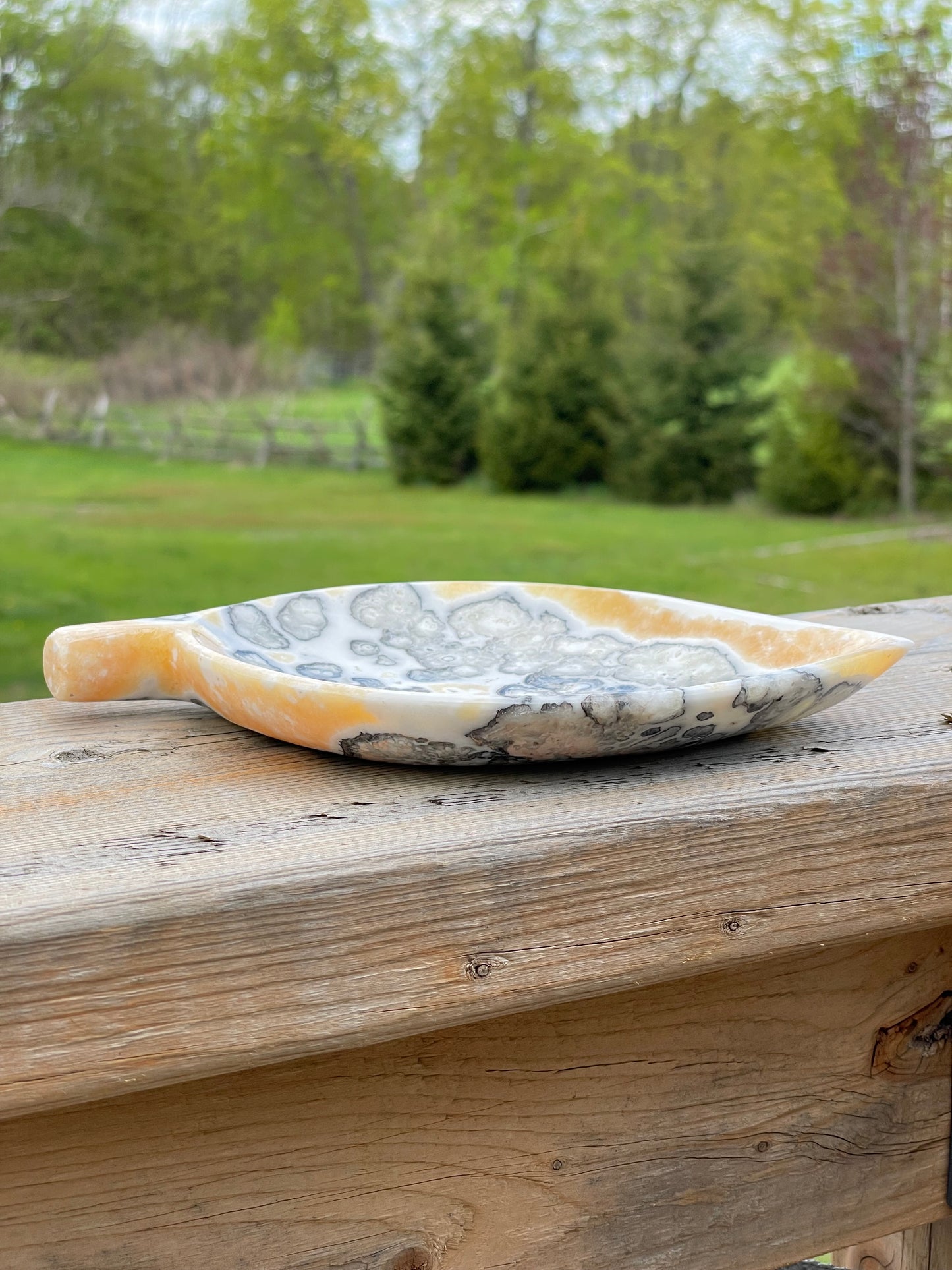 Mexican Onyx Leaf Plate