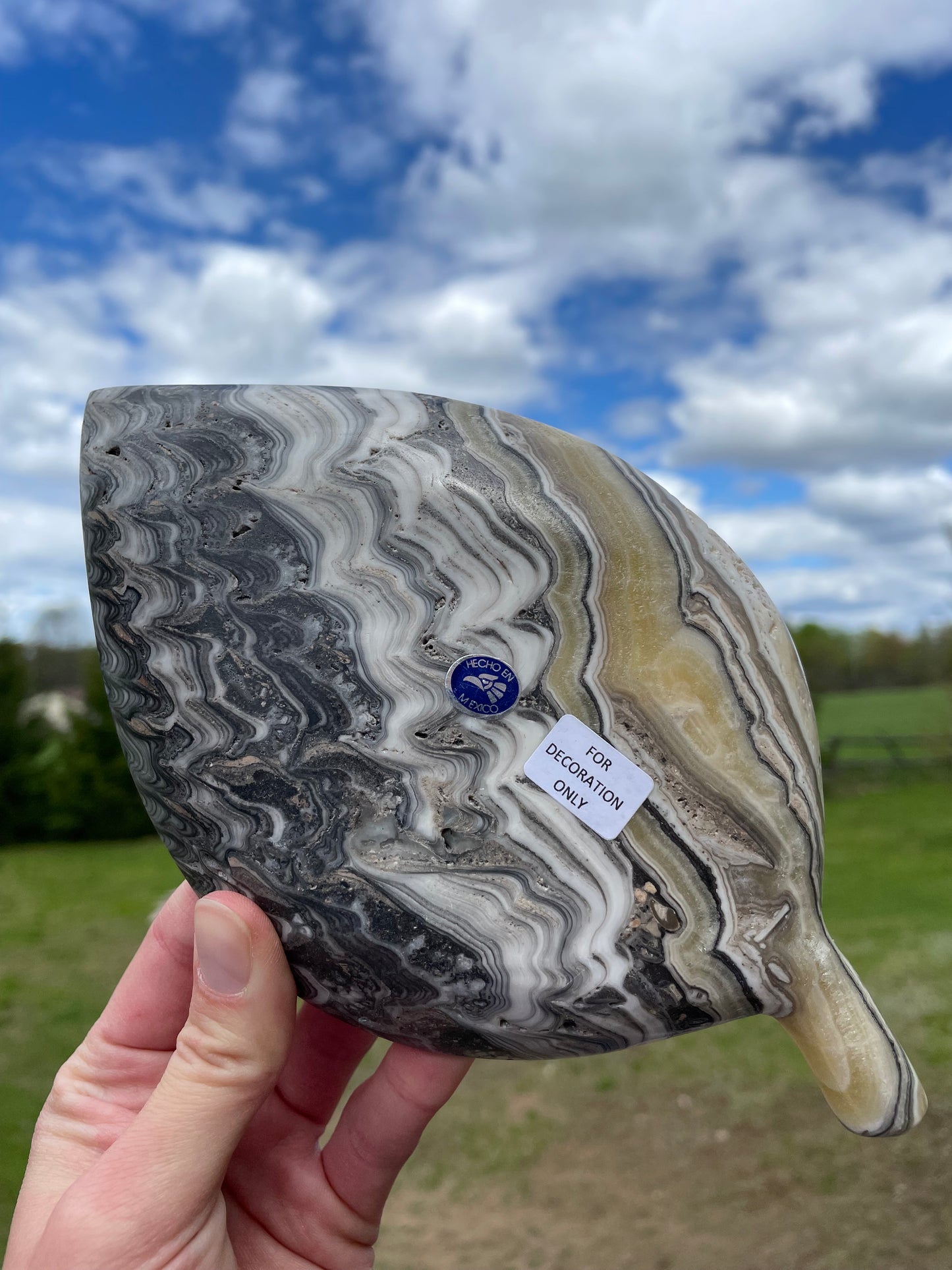 Mexican Onyx Leaf Plate