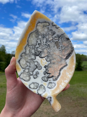 Mexican Onyx Leaf Plate