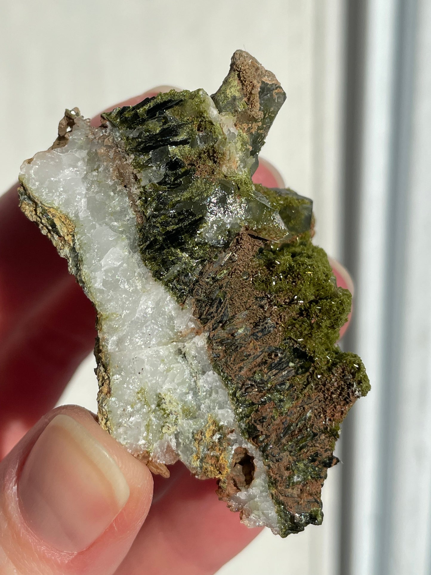 Green Forest Epidote Quartz