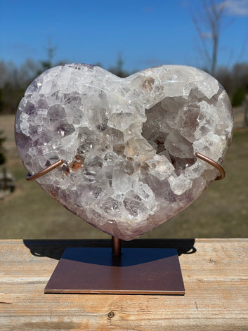 Pink Amethyst Heart