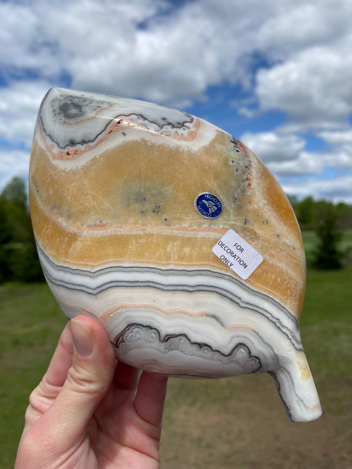 Mexican Onyx Leaf Plate