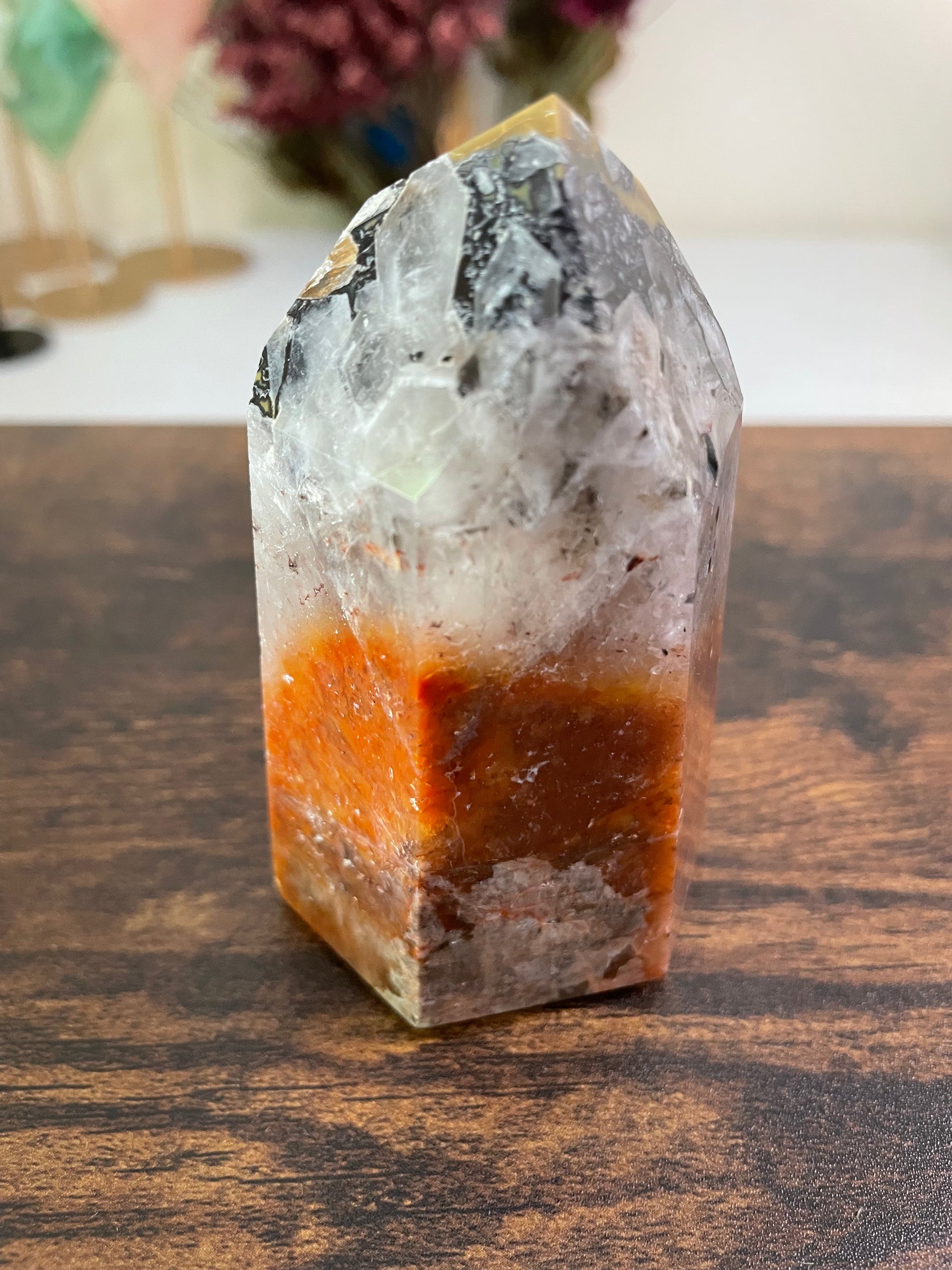 Mosaic Quartz, a captivating arrangement of Quartz crystals forming a mosaic-like pattern, showcasing the intricate beauty of nature's geological artistry in various shades and textures.