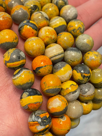 Bumblebee Jasper Bracelet 10mm