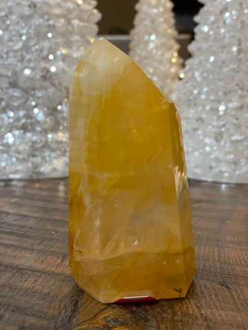 Exquisite Golden Healer Quartz of fine quality, emanating warmth and clarity in a pristine crystal specimen.