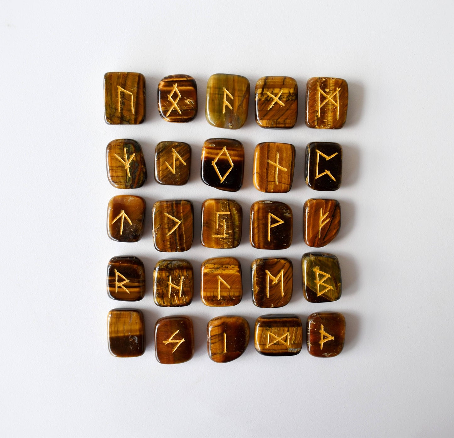 Tiger Eye Rune Set (Creativity and Longevity)