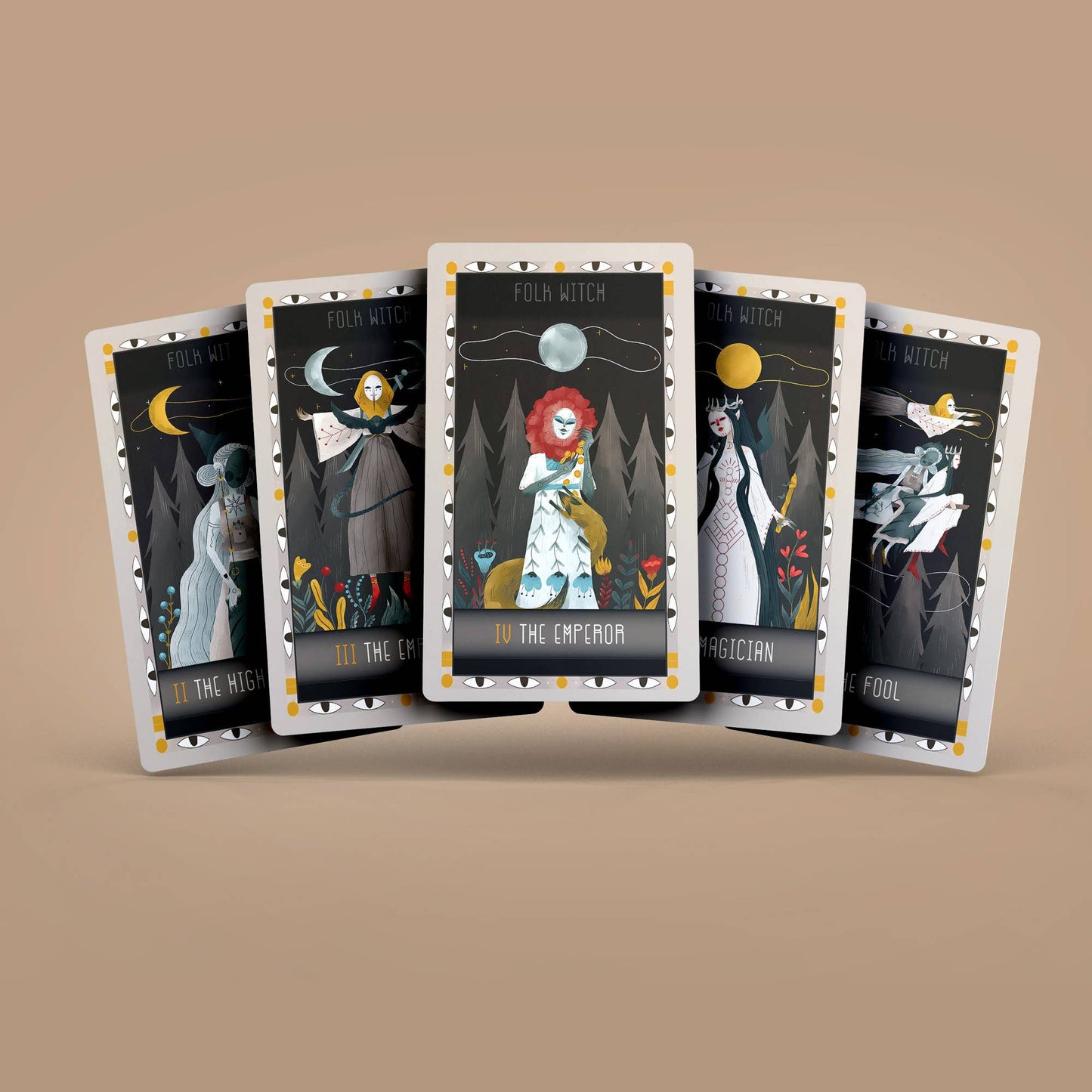 Dark Synevyr | Witch Folk Tarot 78+2 Extra Cards Deck