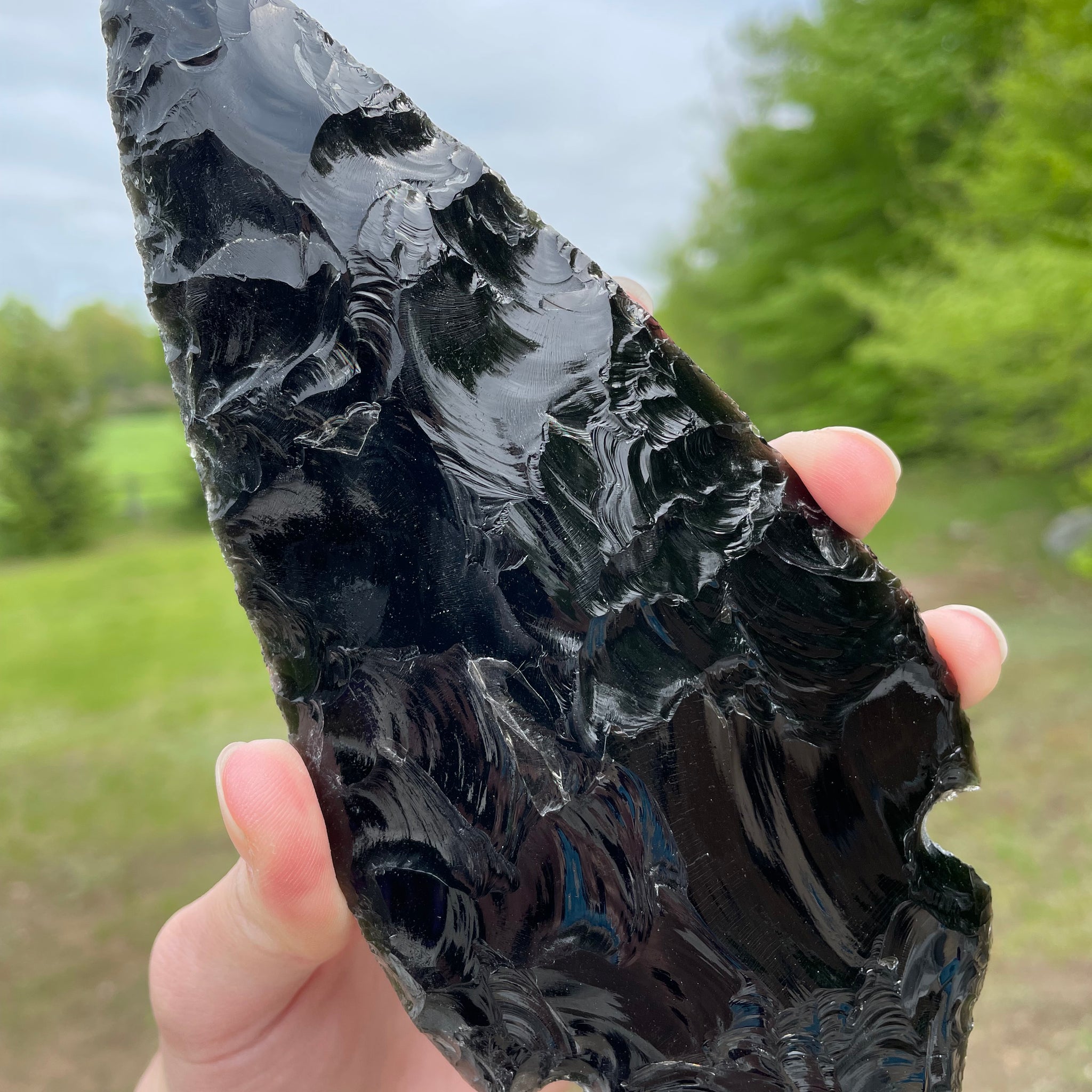 Black Obsidian Arrowhead
