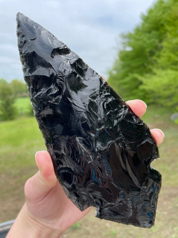 Black Obsidian Arrowhead