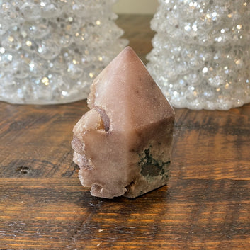 Pink Amethyst with Jasper Tower