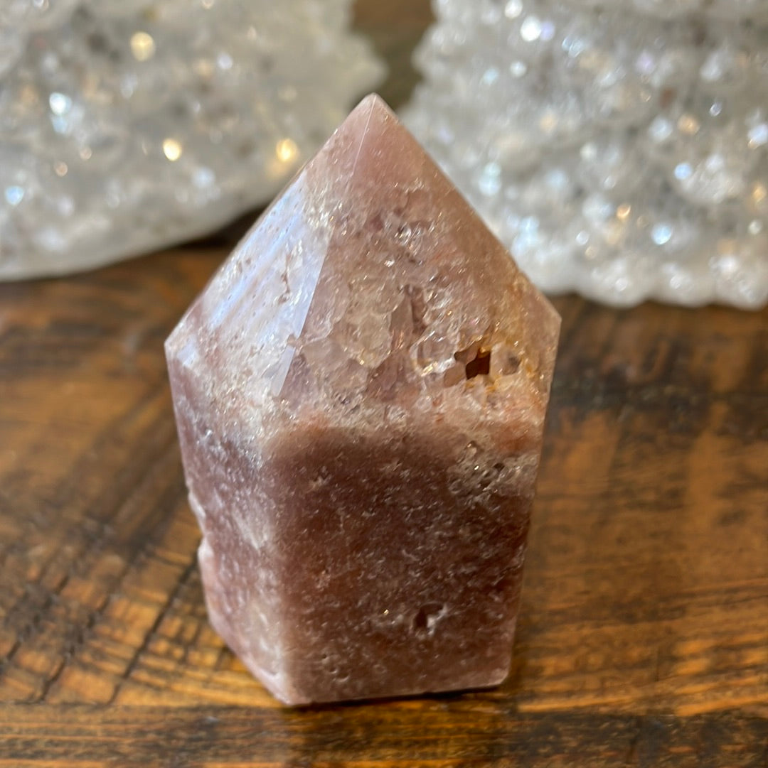 Pink Amethyst Druzy Tower