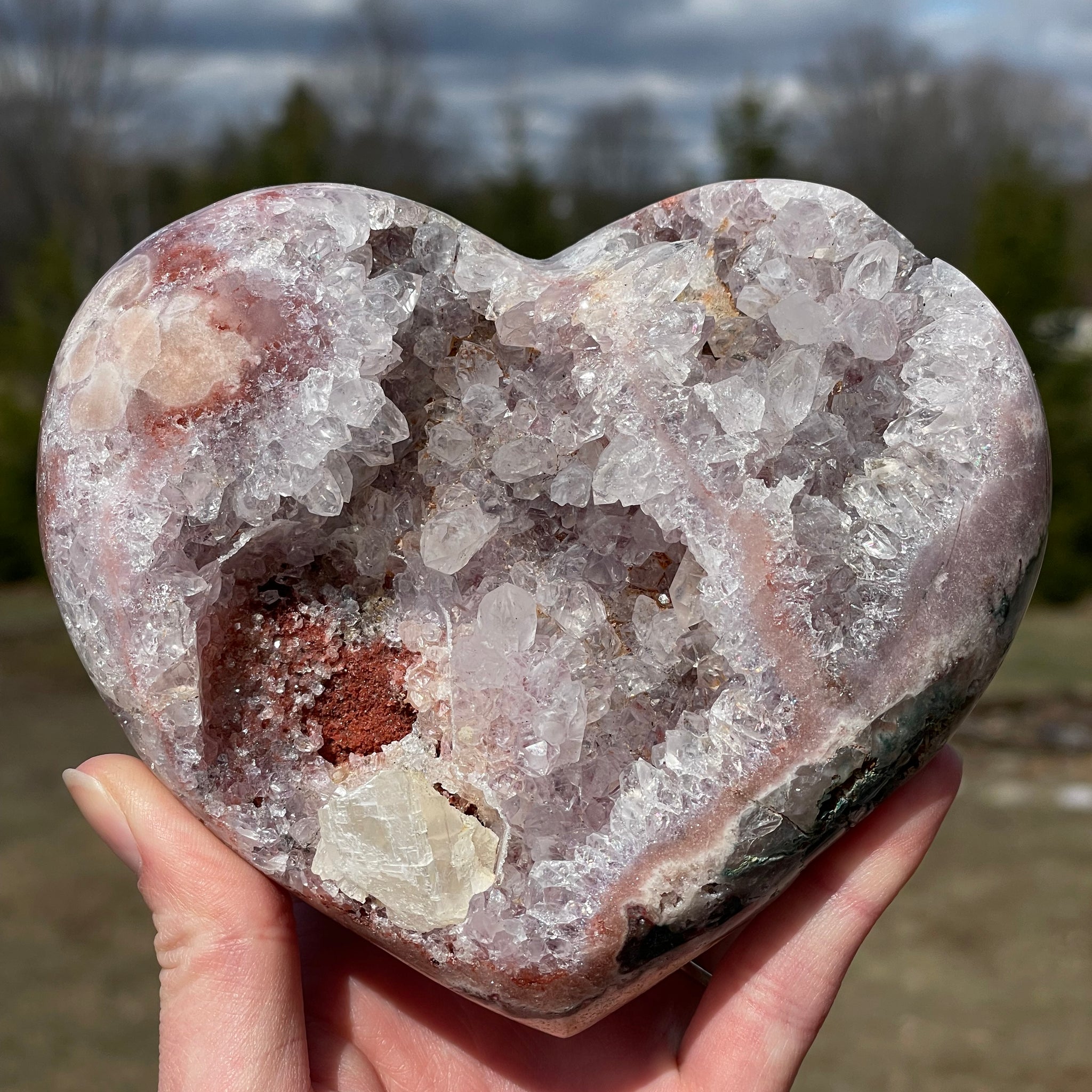 Pink Amethyst Heart