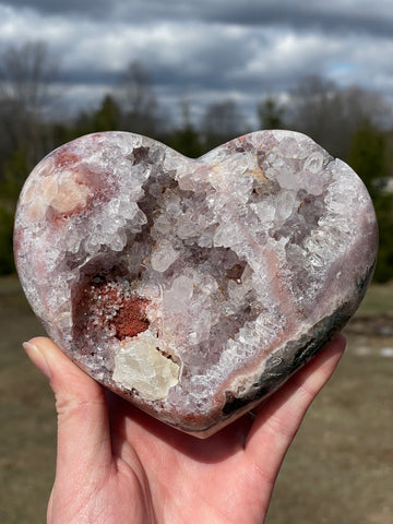 Pink Amethyst Heart