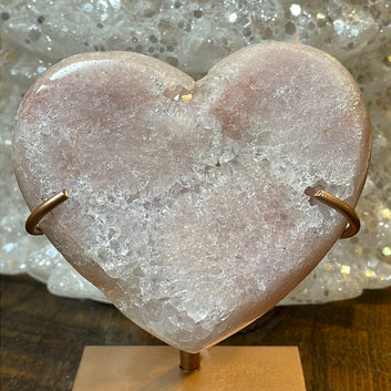 Pink Amethyst Heart