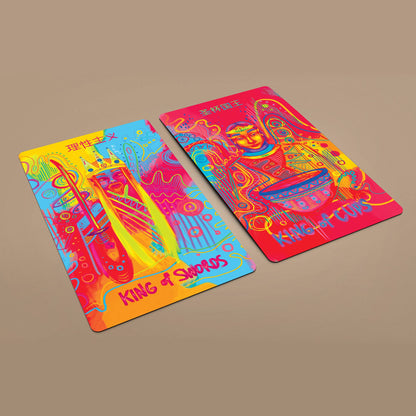 Dark Synevyr | Neon Tarot 78 Cards Deck