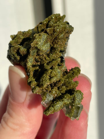 Green Forest Epidote Quartz