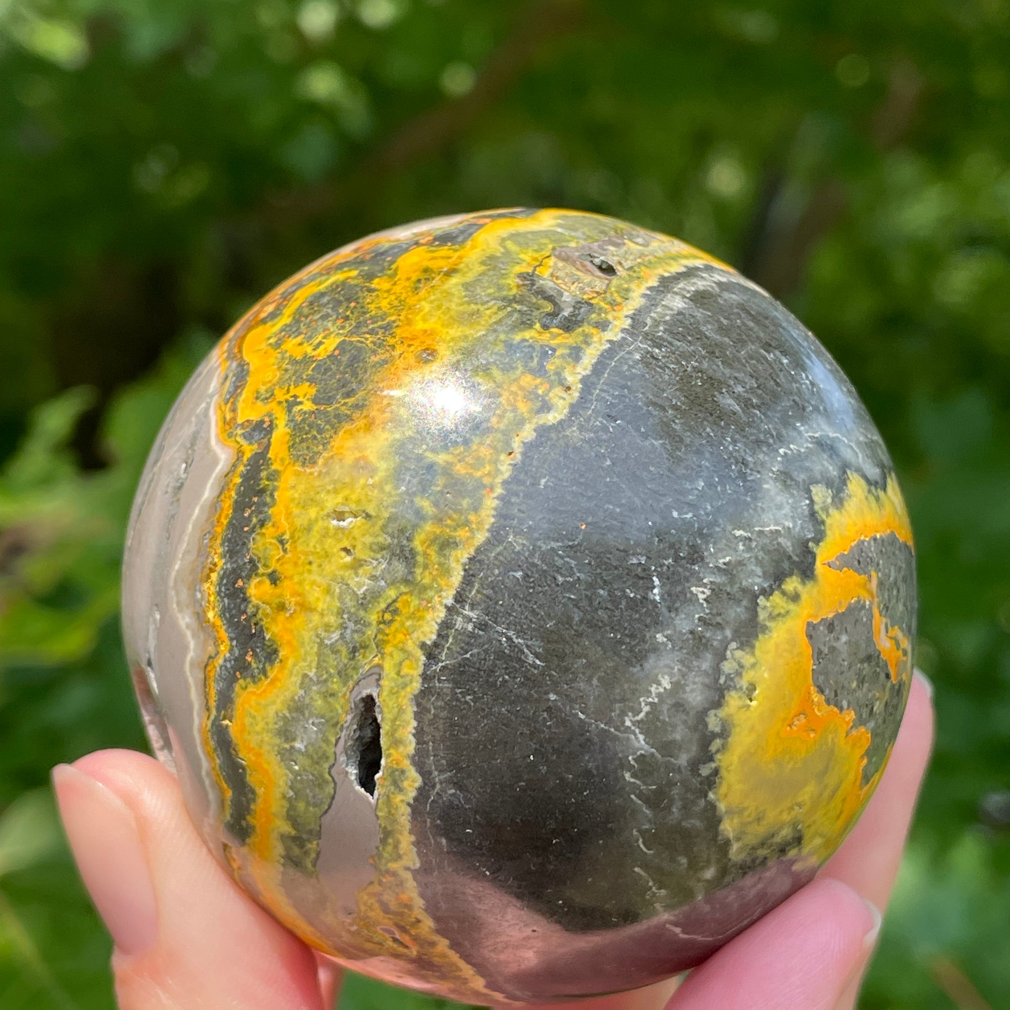 Bumblebee Jasper Sphere