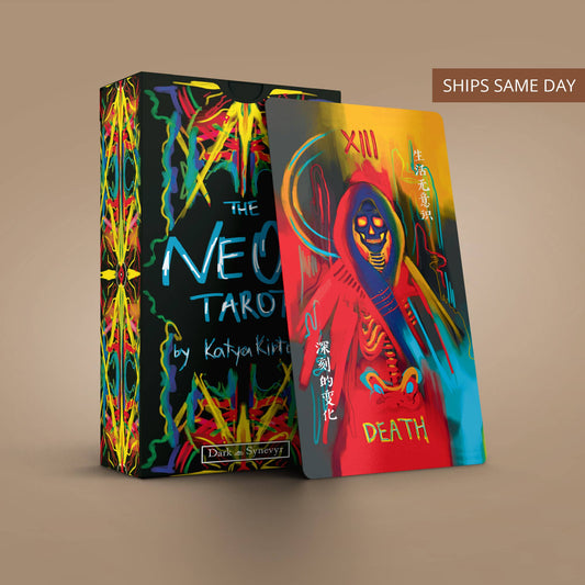 Dark Synevyr | Neon Tarot 78 Cards Deck