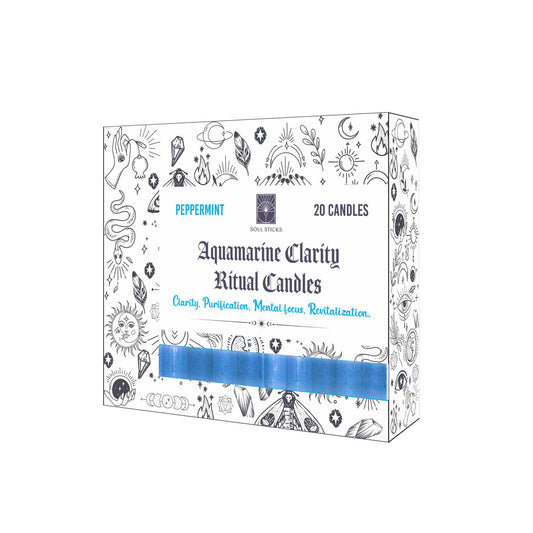 Soul Sticks - Aquamarine Clarity Peppermint Ritual Candles