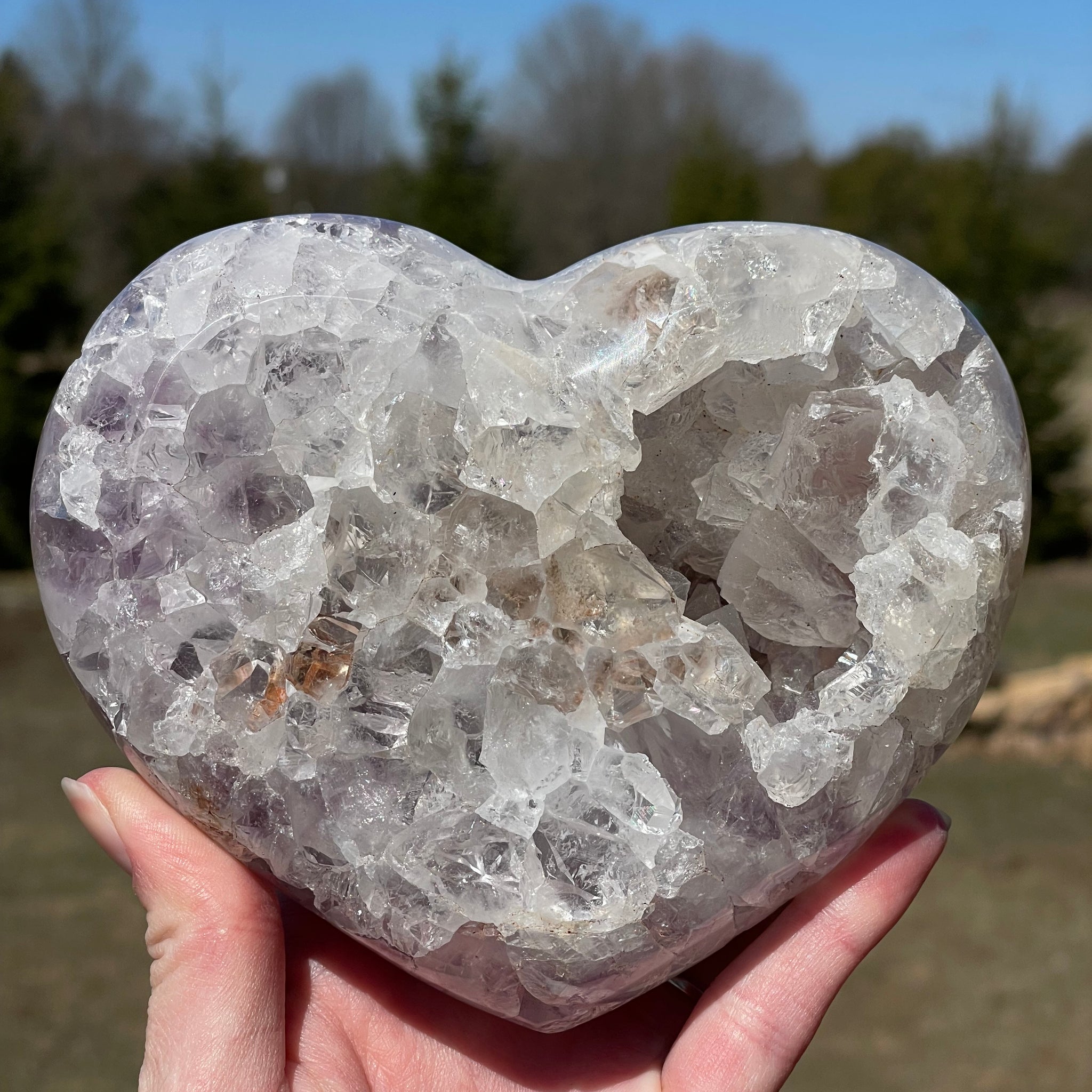 Pink Amethyst Heart