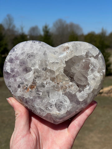 Pink Amethyst Heart