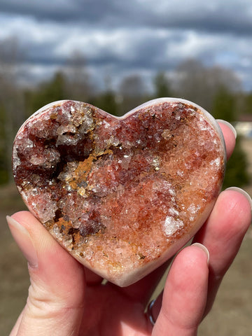Pink Amethyst Heart