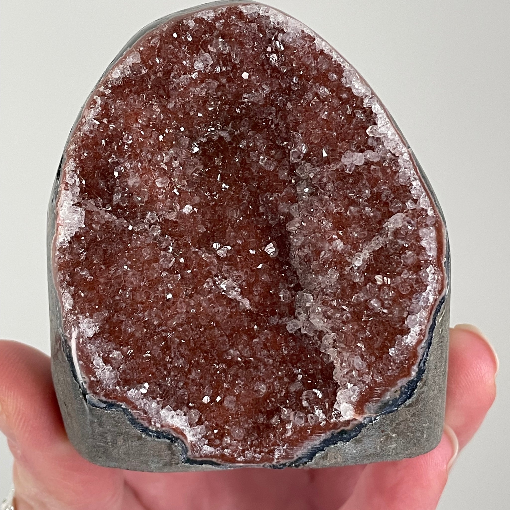 Special Red Rainbow Amethyst Crystal Cubase