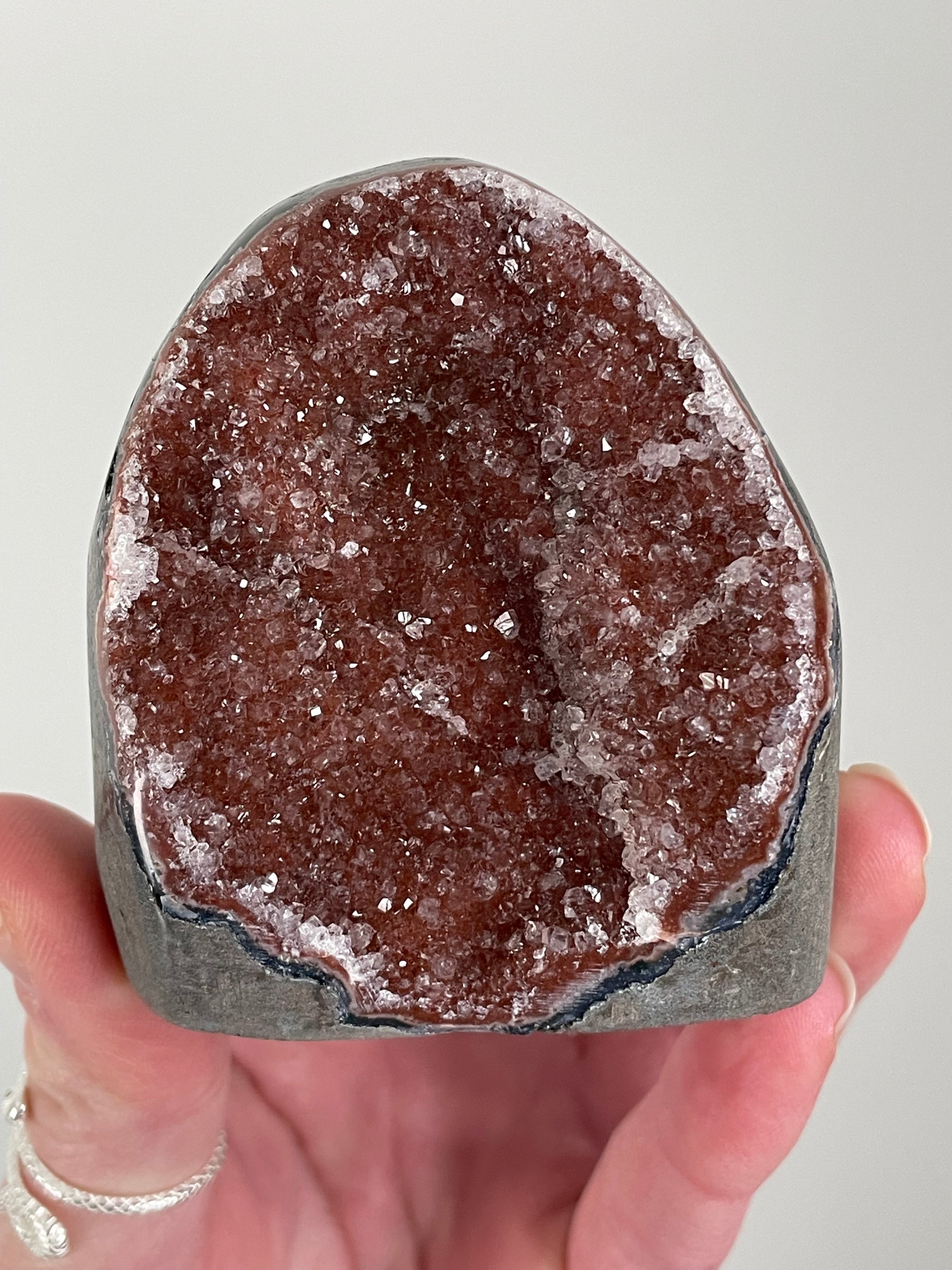 Special Red Rainbow Amethyst Crystal Cubase