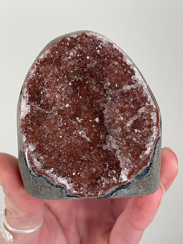 Special Red Rainbow Amethyst Crystal Cubase