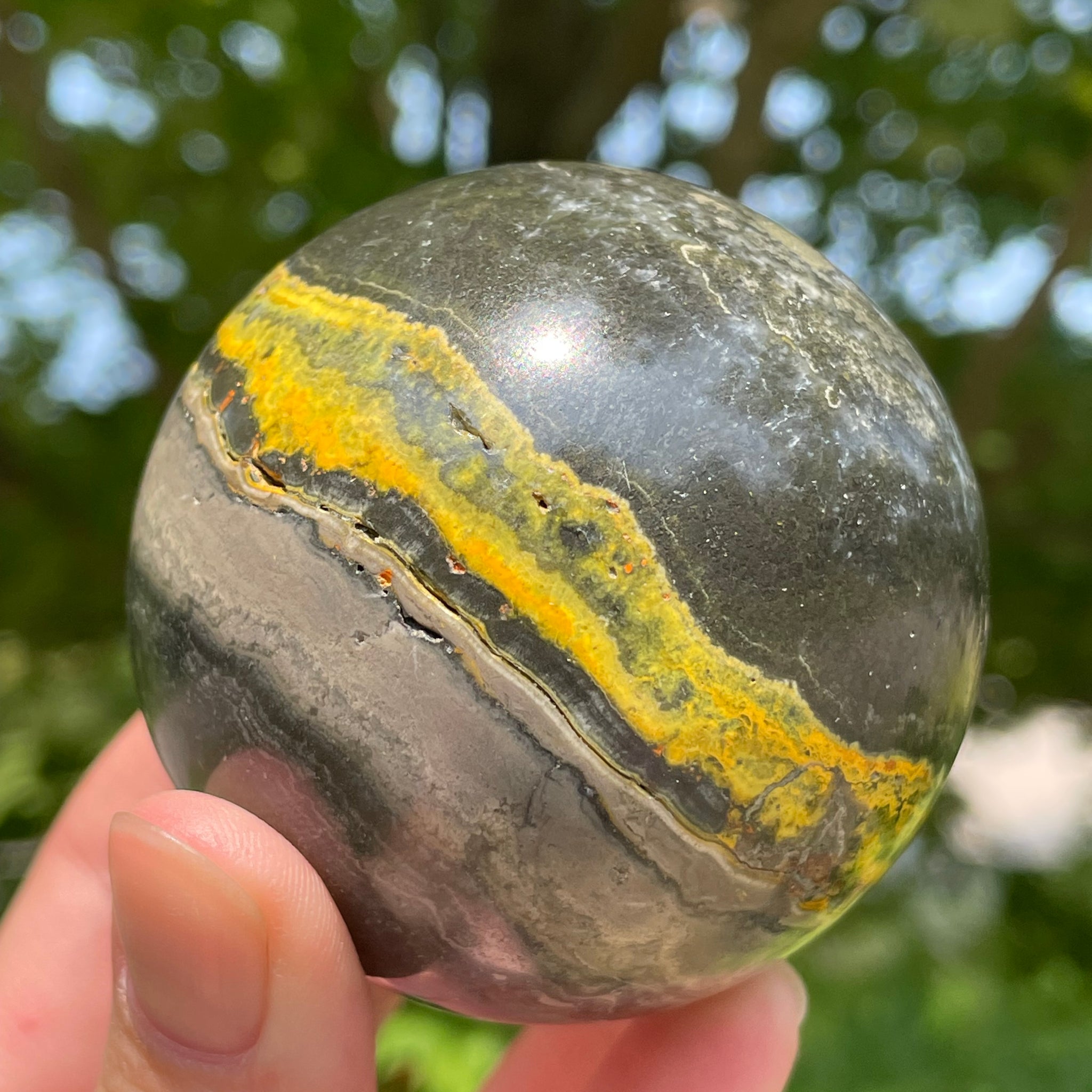 Bumblebee Jasper Sphere