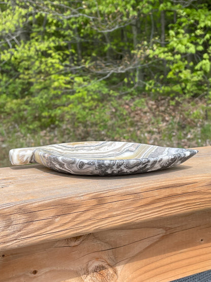 Mexican Onyx Leaf Plate