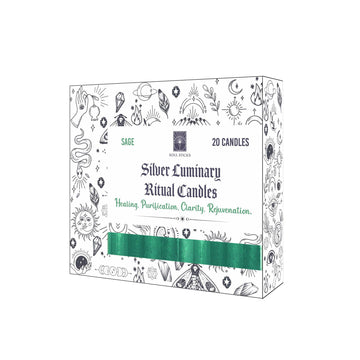 Soul Sticks - Silver Luminary Sage Ritual Candles (20)
