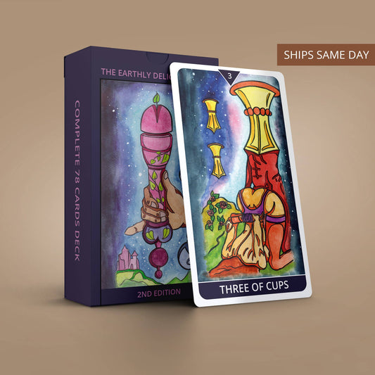 Dark Synevyr | Earthly Delight Tarot 78+2 Extra Cards Deck