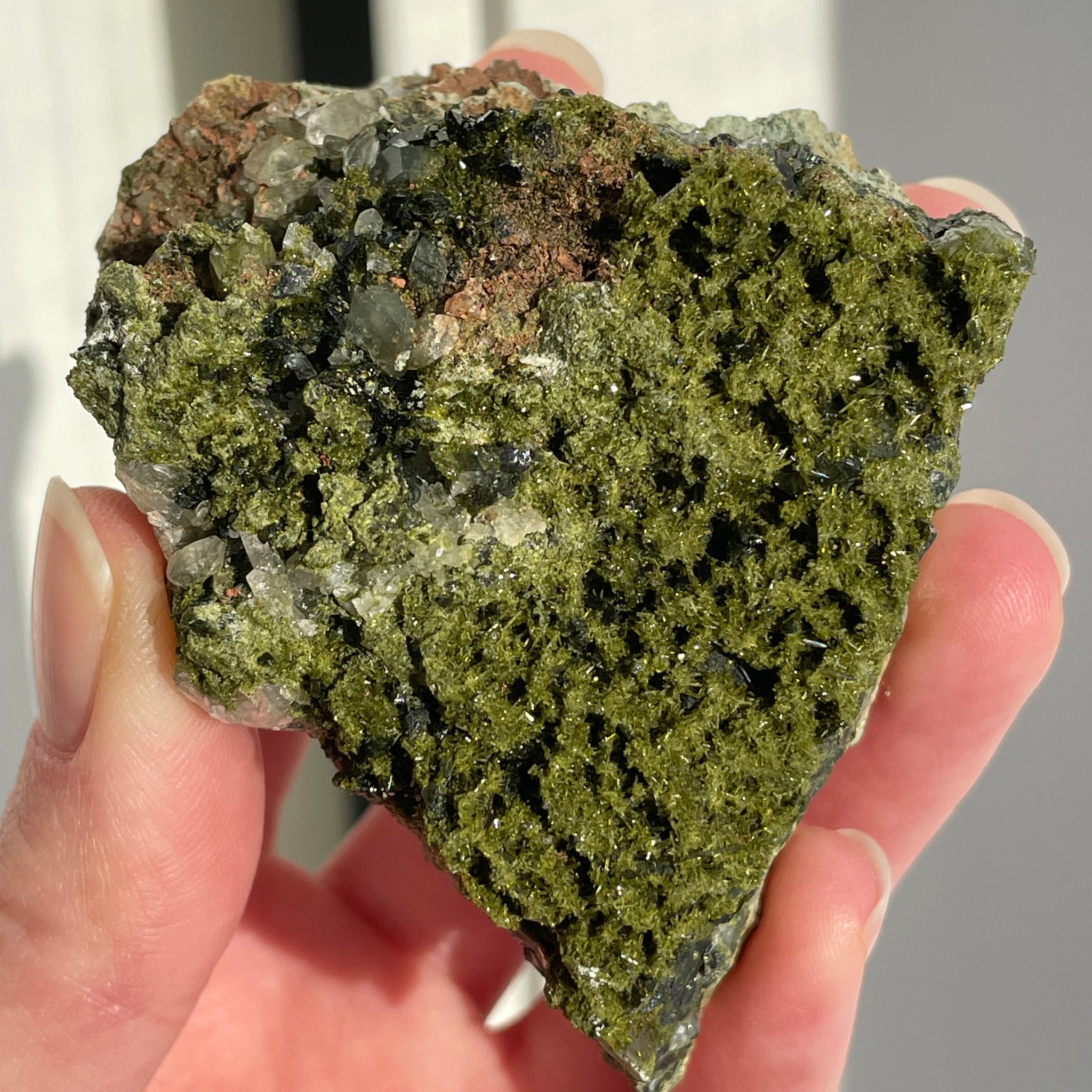 Green Forest Epidote Quartz
